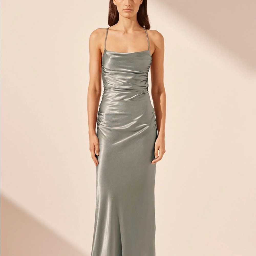 SHONA JOY | La Lune Lace Back Maxi Dress - Sage